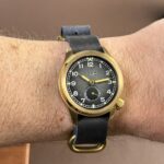 Leather One-Piece Strap with Bronze Rings